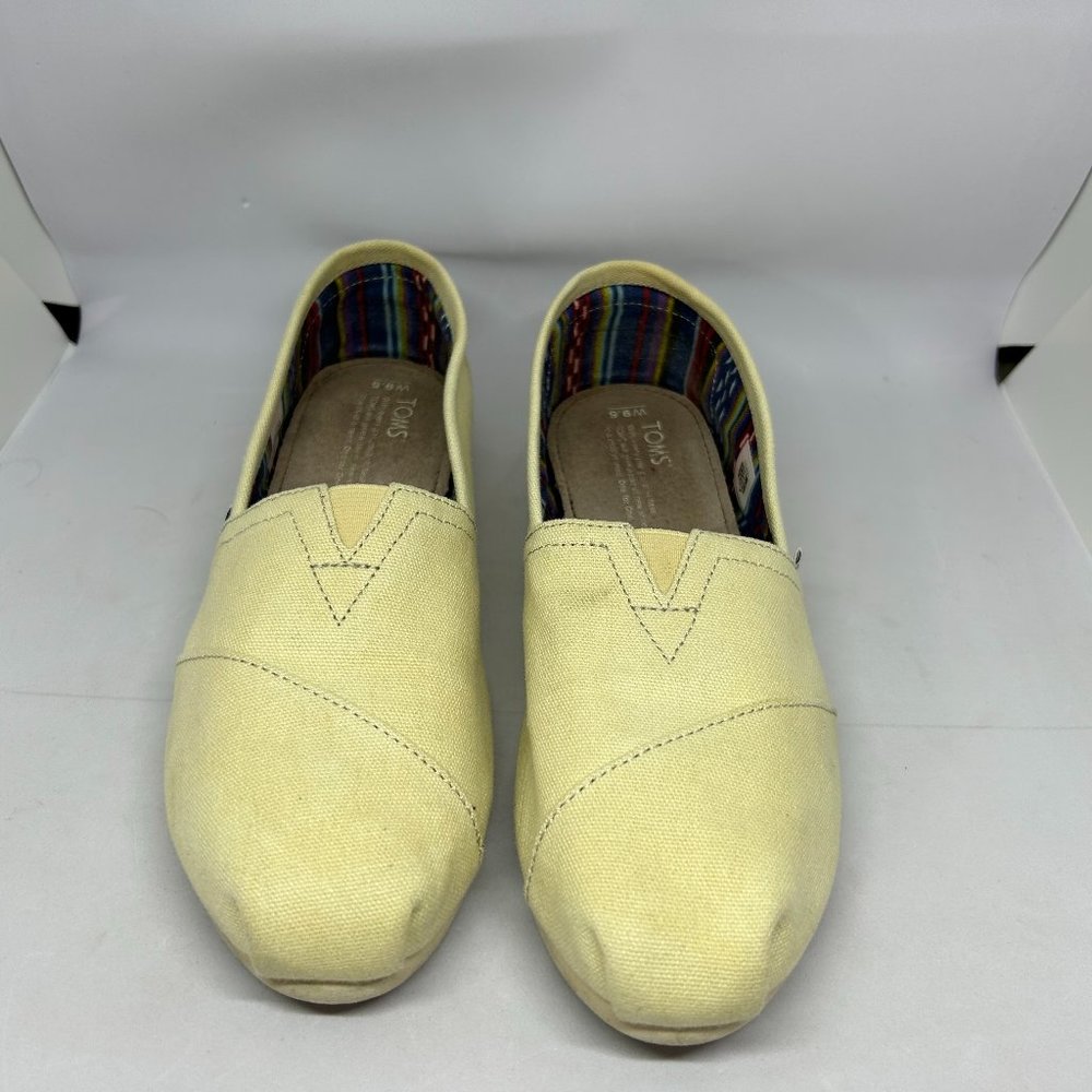 Toms Alpargata Cupsole Loafer Beige Canvas Shoes W9.5‎